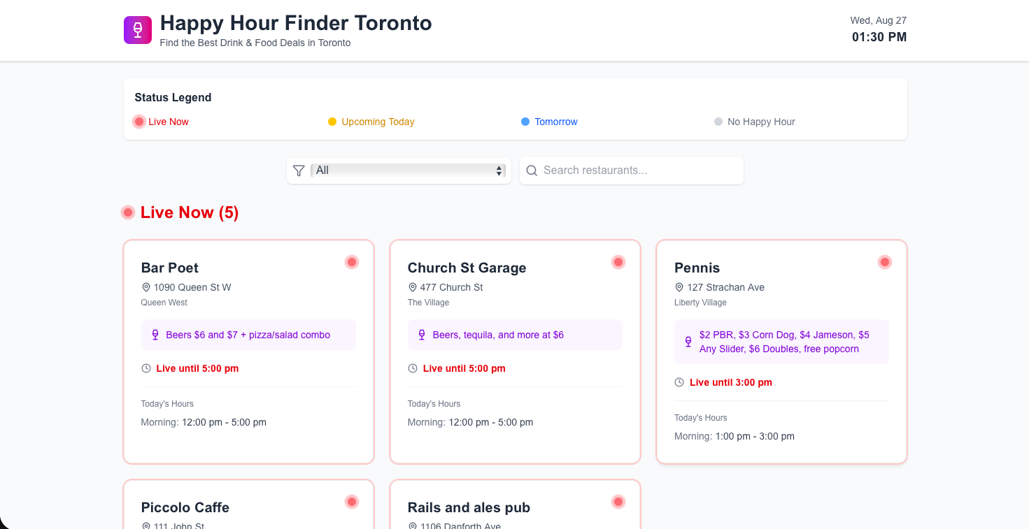 Happy Hour Finder